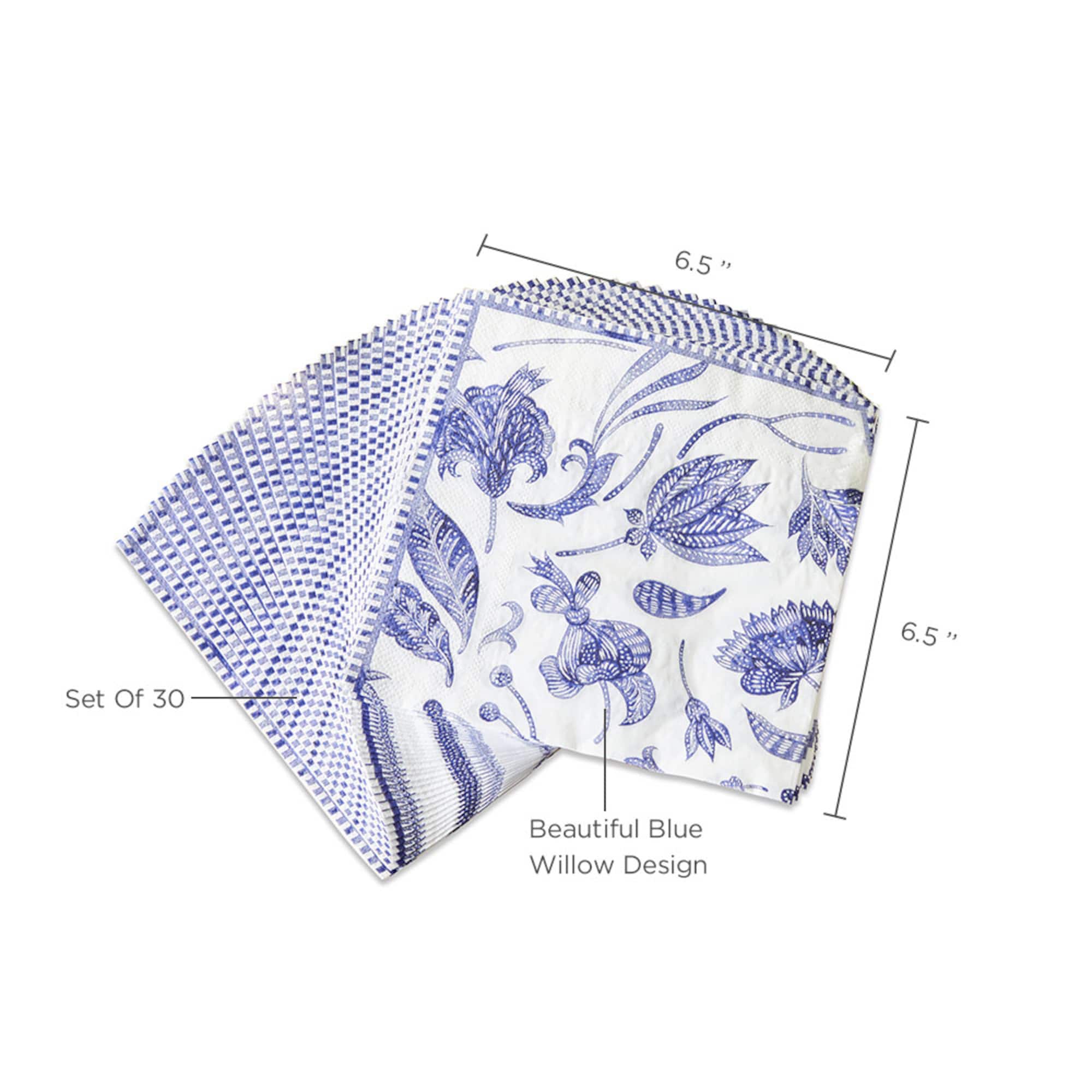 Kate Aspen® Blue Willow 2 Ply Paper Napkins, 120ct.